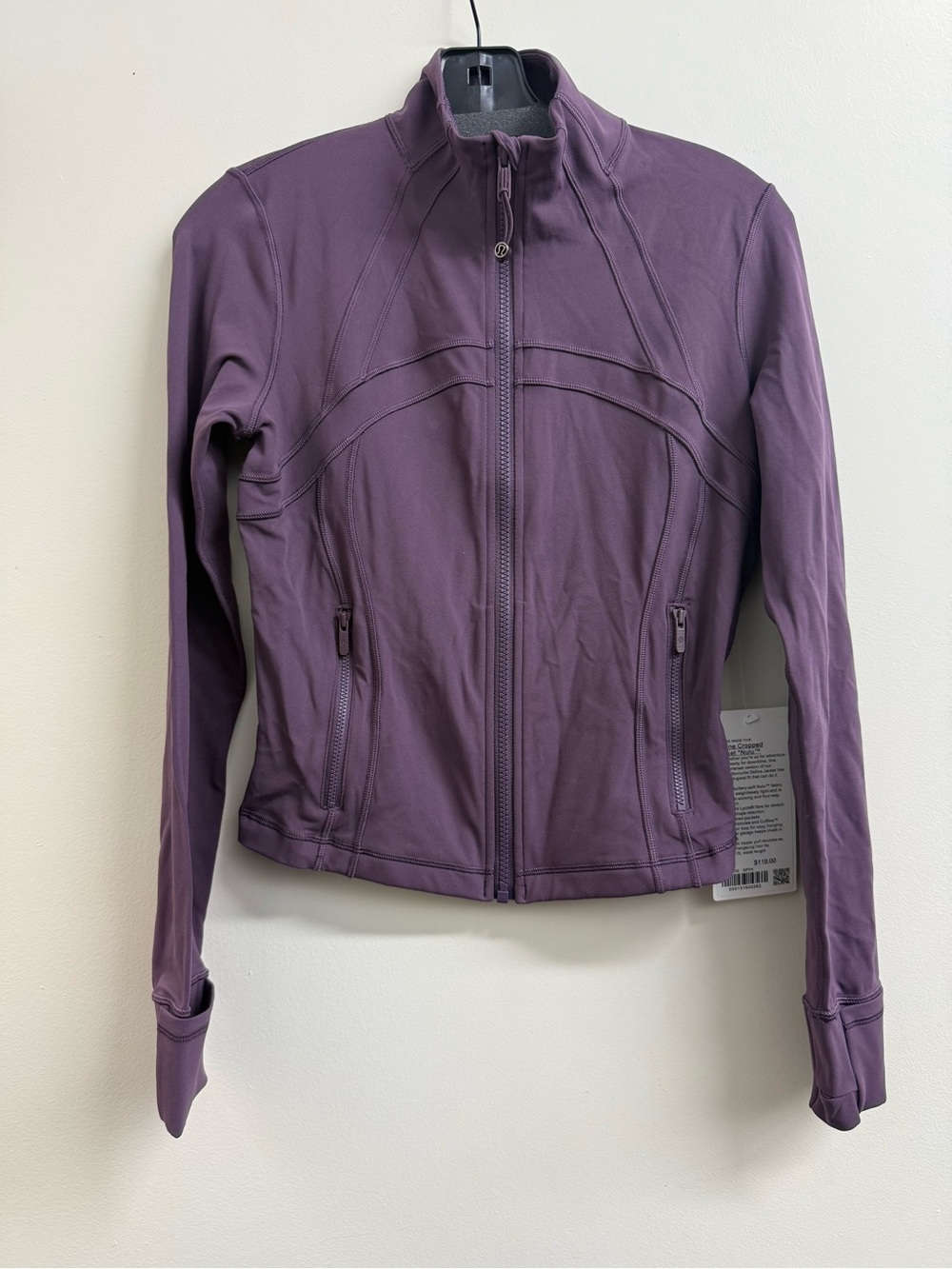 LuluLemon Define Cropped Jacket Nulu in Grape Thistle